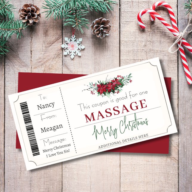 Christmas Coupon Gift Certificate Template  (Creator Uploaded)