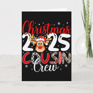 Christmas Cousin Crew 2025 Matching Family Xmas Pa Card