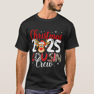 Christmas Cousin Crew 2025 Matching Family Xmas Pa T-Shirt