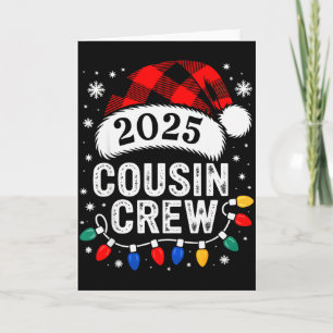 Christmas Cousin Crew 2025 Matching Xmas Family Pa Card