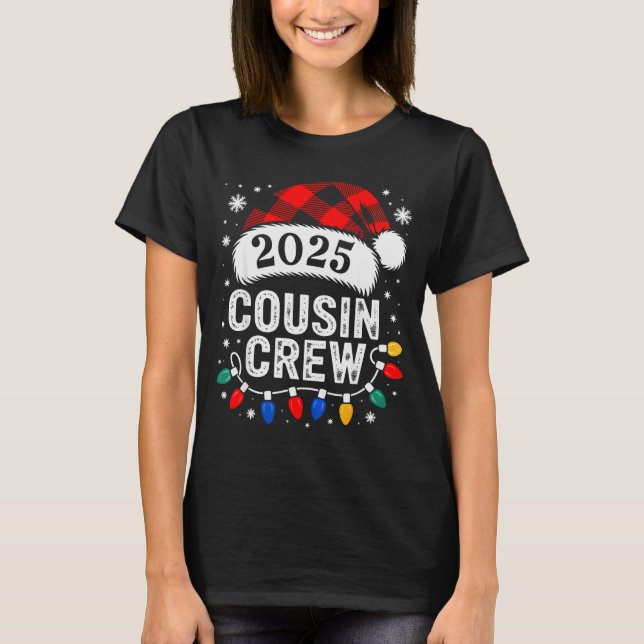 Christmas Cousin Crew 2025 Matching Xmas Family Pa T-Shirt (Front)