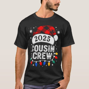 Christmas Cousin Crew 2025 Matching Xmas Family Pa T-Shirt