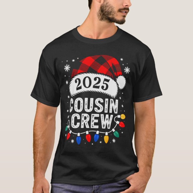 Christmas Cousin Crew 2025 Matching Xmas Family Pa T-Shirt (Front)