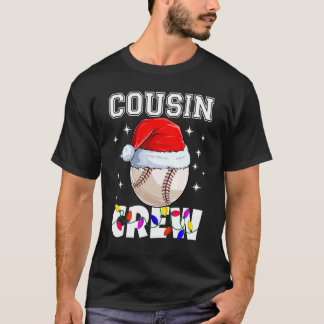 Christmas Cousin Crew Baseball Ball Pyjamas Family T-Shirt
