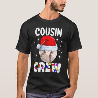 Christmas Cousin Crew Baseball Pajamas Family Xmas T-Shirt