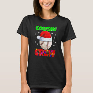 Christmas Cousin Crew Baseball Pyjamas Family Xmas T-Shirt