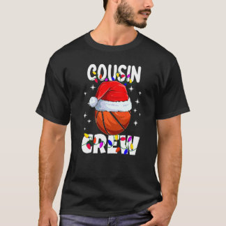 Christmas Cousin Crew Basketball Pyjamas Family Xm T-Shirt