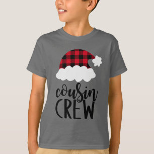 Christmas Cousin Crew - Buffalo Plaid T-Shirt