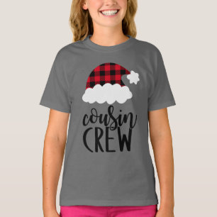 Christmas Cousin Crew - Buffalo Plaid T-Shirt