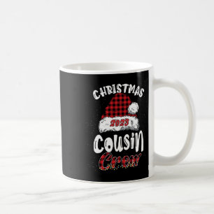 Christmas Cousin Crew Buffalo Red Plaid Pyjamas Fa Coffee Mug