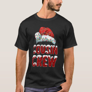 Christmas Cousin Crew Buffalo Red Plaid Pyjamas Fa T-Shirt