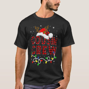 Christmas Cousin Crew Buffalo Red Plaid Pyjamas Fa T-Shirt