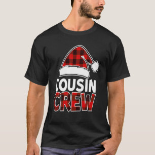 Christmas Cousin Crew Buffalo Red Plaid Pyjamas Fa T-Shirt