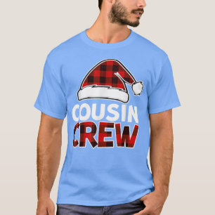 Christmas Cousin Crew Buffalo Red Plaid Pyjamas Fa T-Shirt