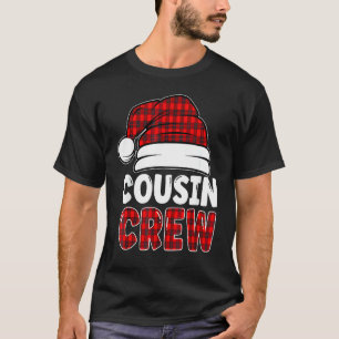 Christmas Cousin Crew Buffalo Red Plaid Pyjamas Fa T-Shirt