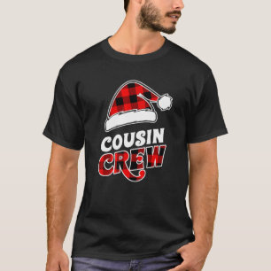 Christmas Cousin Crew Buffalo Red Plaid Pyjamas Fa T-Shirt