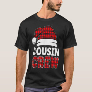 Christmas Cousin Crew Buffalo Red Plaid Pyjamas Fa T-Shirt