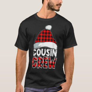 Christmas Cousin Crew Buffalo Red Plaid Pyjamas Fa T-Shirt