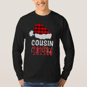 Christmas Cousin Crew Buffalo Red Plaid Pyjamas Fa T-Shirt