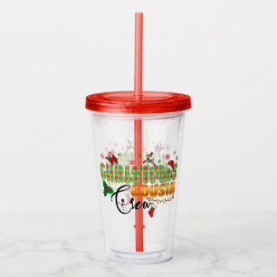Christmas Cousin Crew Family Reunion  Acrylic Tumbler