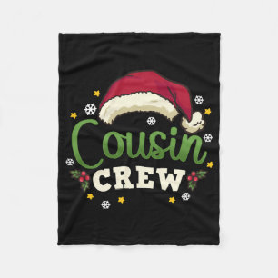 Christmas Cousin Crew Fleece Blanket