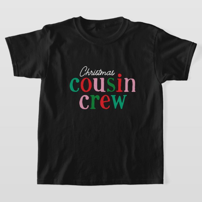 Christmas Cousin Crew Matching Family T-Shirt (Laydown)