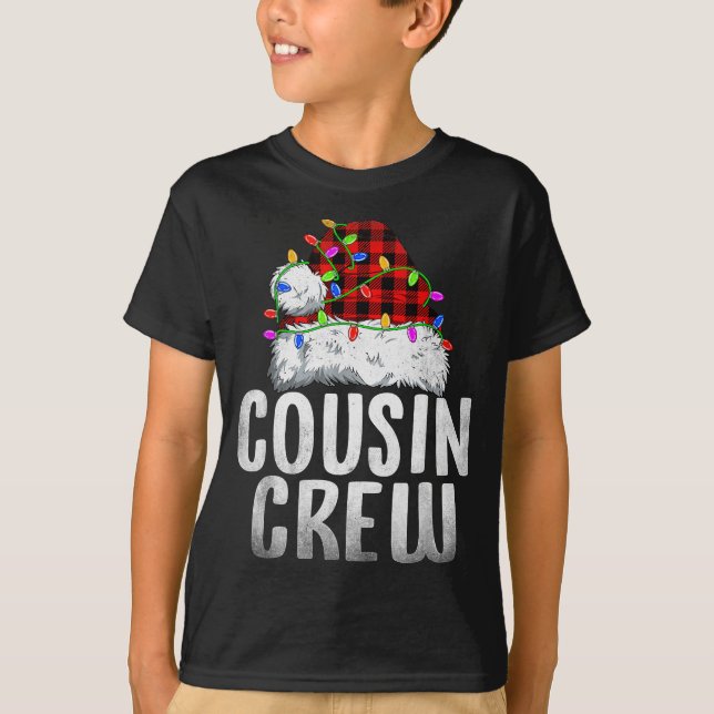 Christmas Cousin Crew Santa Xmas Family Matching P T-Shirt (Front)