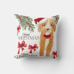 Christmas covered dog  cushion