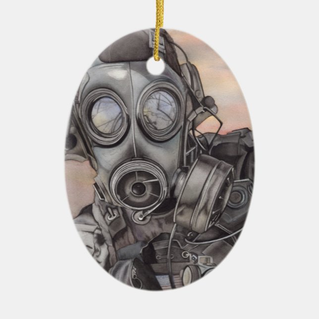 Christmas Covid Pandemic Ceramic Tree Decoration (Front)