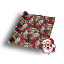 Christmas Cow highlander red