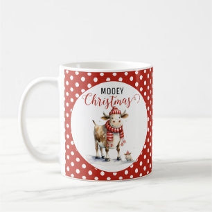 Christmas Cow Pun  Coffee Mug