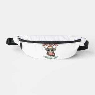 Christmas Cow Shirt Cute Highland Holiday Pun Desi Bum Bags