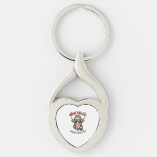 Christmas Cow Shirt Cute Highland Holiday Pun Desi Key Ring