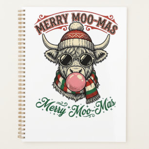Christmas Cow Shirt Cute Highland Holiday Pun Desi Planner