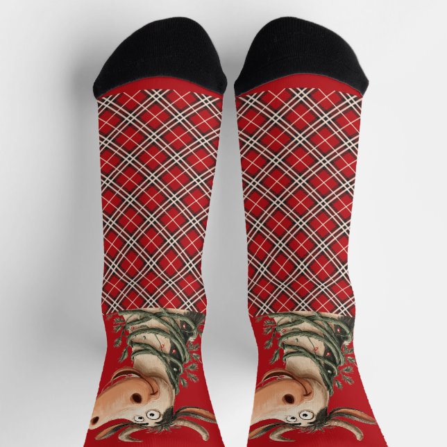 Christmas Cow Socks (Top)