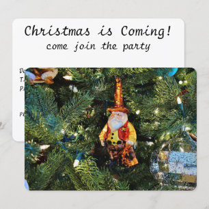Christmas Cowboy Santa Invitation