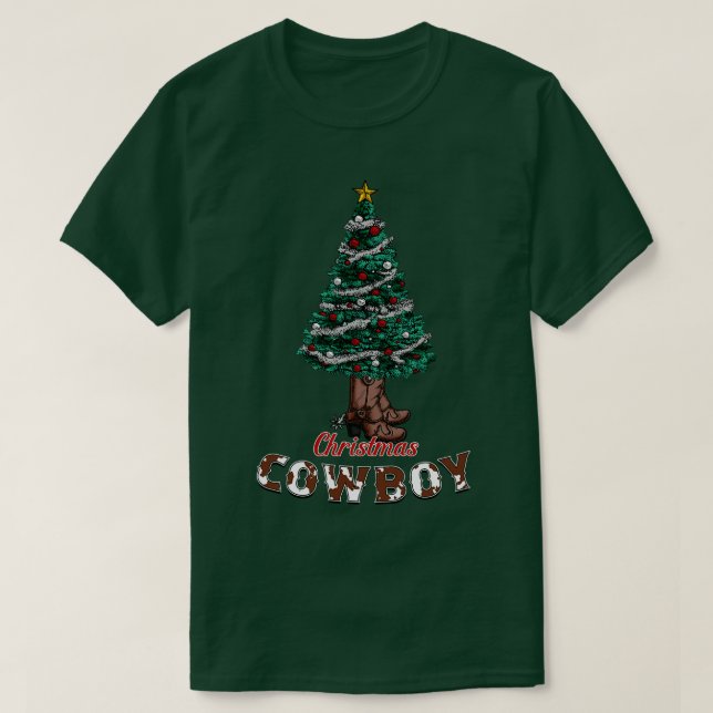 Christmas Cowboy T-Shirt (Design Front)