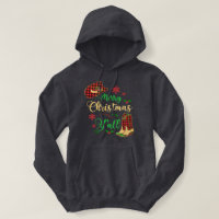 Christmas Cowgirl Hat & Boots Hoodie Sweatshirt
