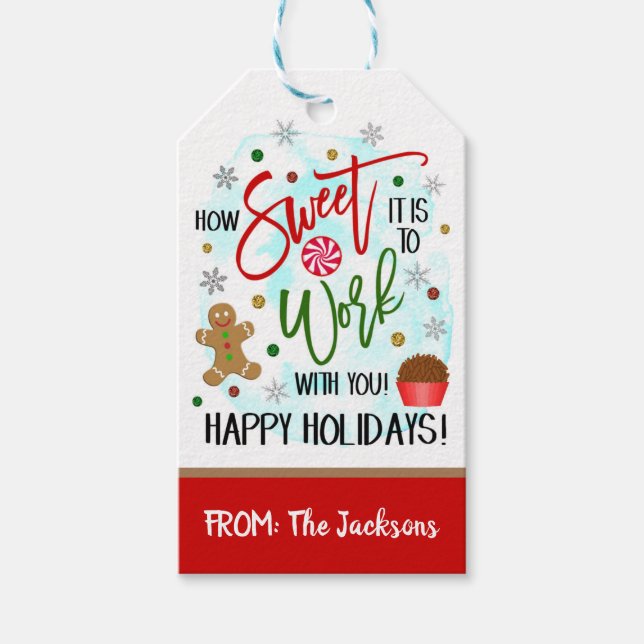 Christmas Coworker Gift Tag (Front)