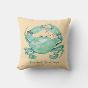Christmas Crab Beach Cushion