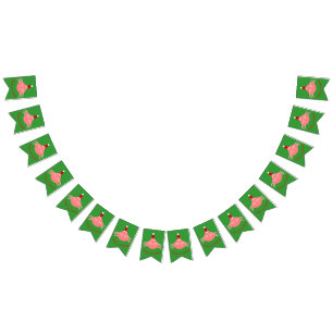 Christmas Crab Bunting Flags