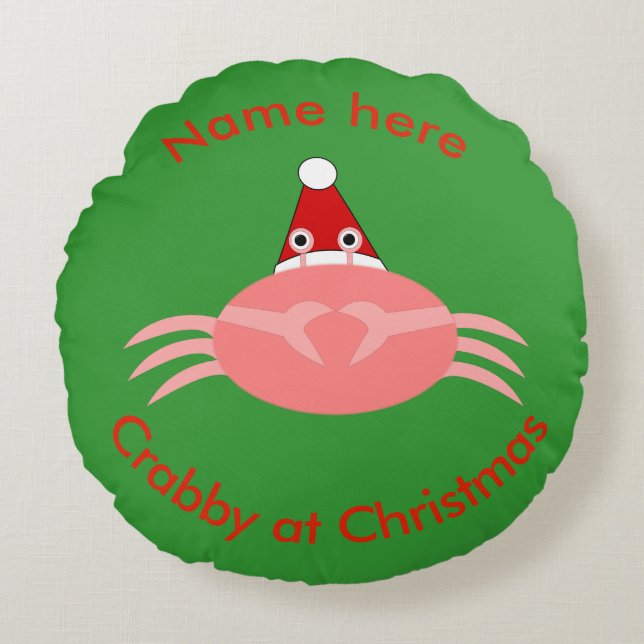 Christmas Crab Custom Pillow (Front)
