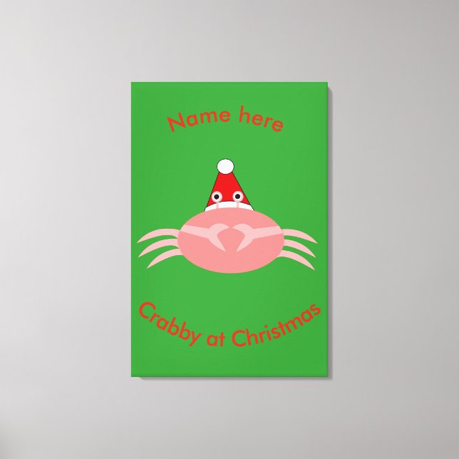 Christmas Crab Custom Print (Front)