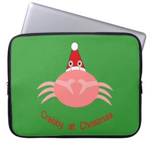 Christmas Crab Laptop Sleeve