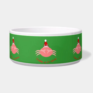 Christmas Crab Pet Bowl