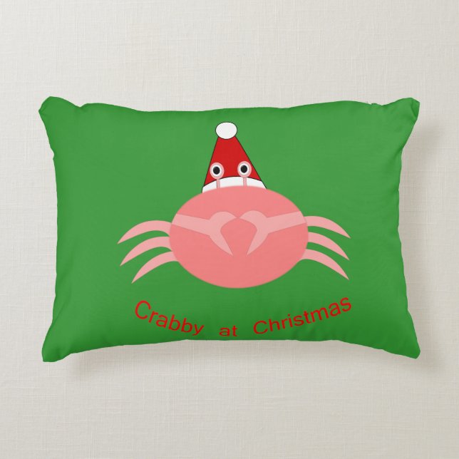 Christmas Crab Pillow (Front)