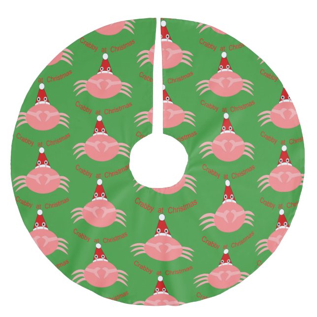 Christmas Crab Tree Skirt (Front)