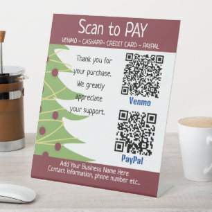 Christmas Craft Fair Ideas   Pay Here Sign
