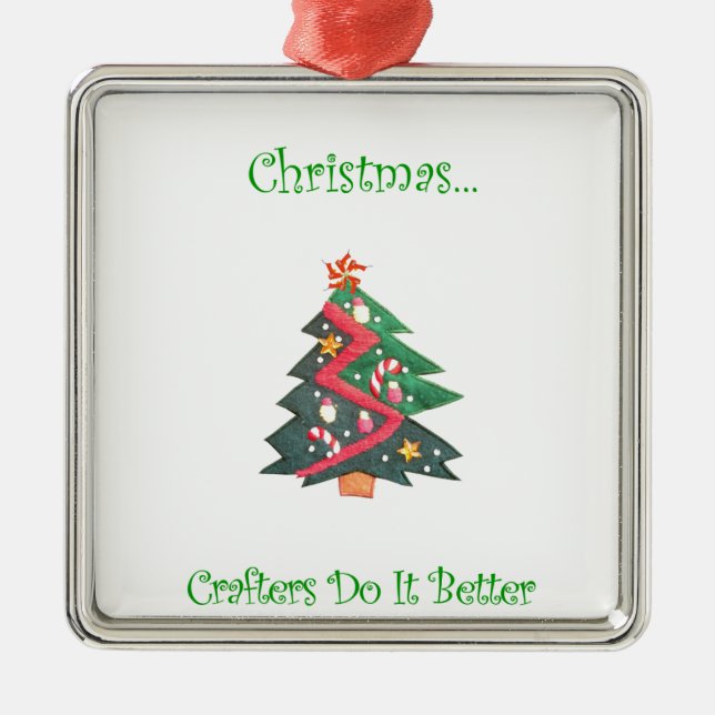 Christmas...Crafters Do It Better Metal Tree Decoration (Front)