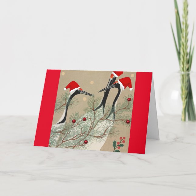 Christmas Cranes   Holiday Card (Front)